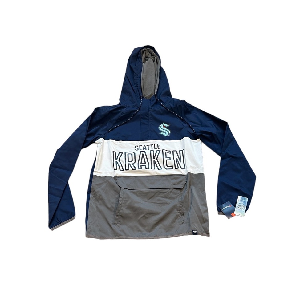Seattle Kraken Men’s 1/2 Zip Pullover Jacket Small